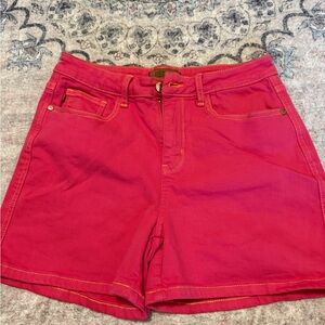 Judy Blue Hot Pink Jean Shorts